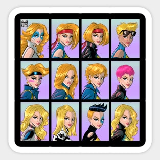 Dazzler Through The Ages Sticker